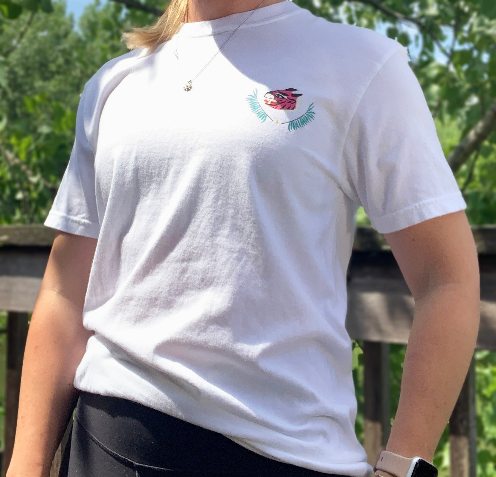 Reclaim Your Power, Pink Tiger - White T-Shirt