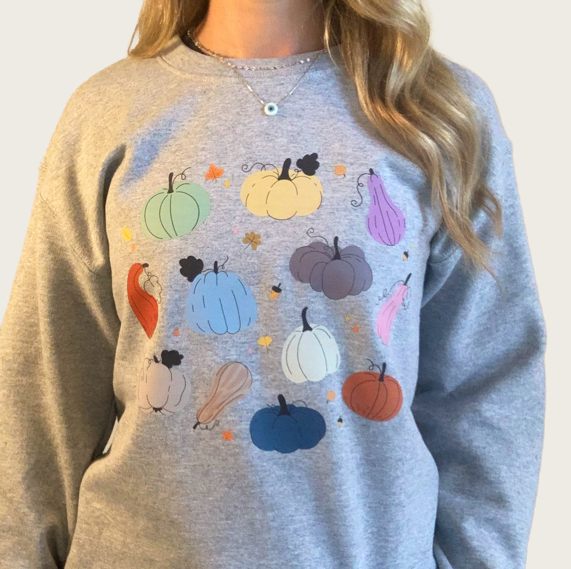 Eras Pumpkins Sweatshirt - Fall Gray