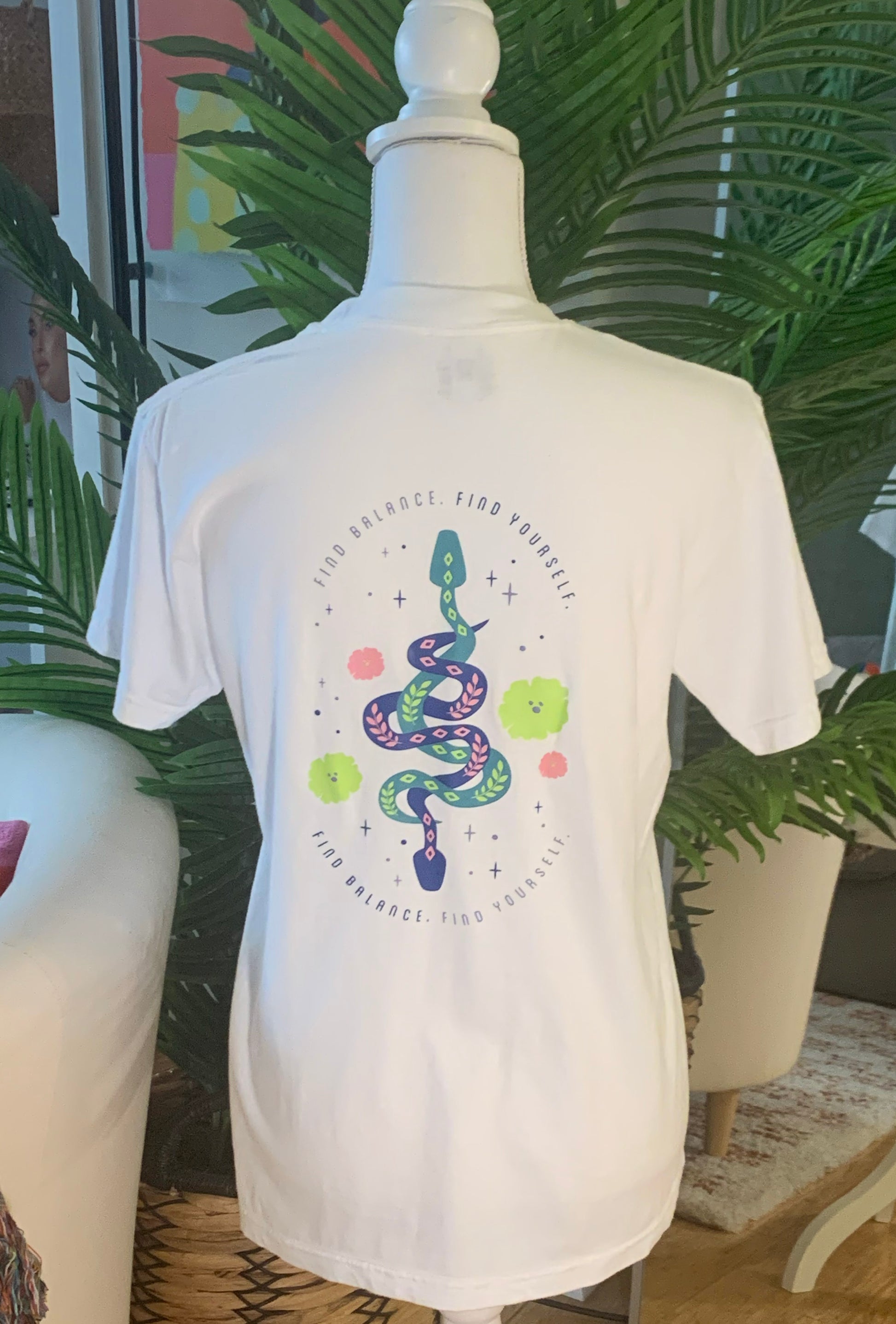 Find Balance, Find Yourself - White T-Shirt